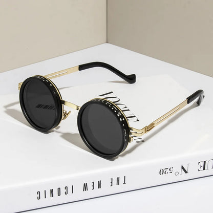Cycling Polarized round Sunglasses ND9 Adjustable Dimming Sun Glasses Women Retro Punk Fishing Eyeglasses Outdoor Shades UV400