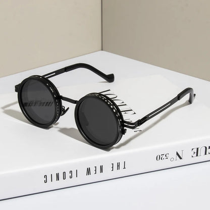 Cycling Polarized round Sunglasses ND9 Adjustable Dimming Sun Glasses Women Retro Punk Fishing Eyeglasses Outdoor Shades UV400